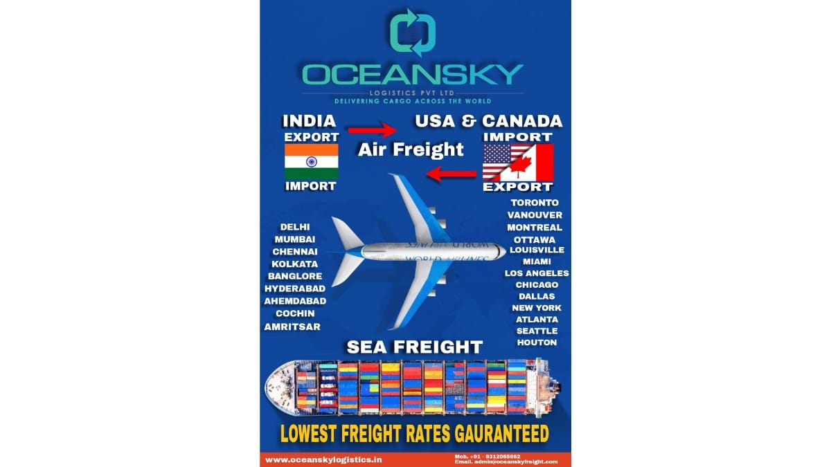 Lowest Rates of Shipping to USA and Worldwide From India: How OCEAN SKY LOGISTICS Is Redefining International Freight for Indian Businesses - PNN