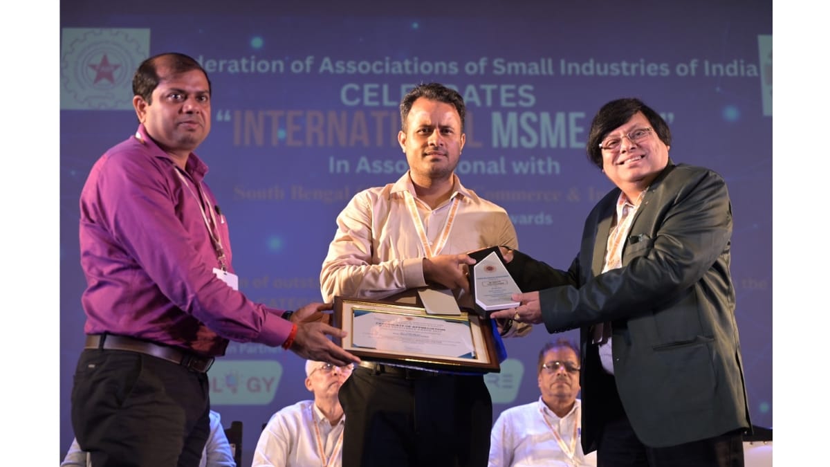 Federation of Associations of Small Industries of India & South Bengal Chamber of Commerce Recognize the Kolkata-Based Tech Firm at ICCR, Kolkata